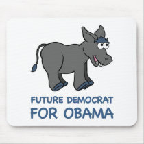 Future Democrat Obama mousepads by TeeShirtsTShirts Future Democrat Obama mousepads