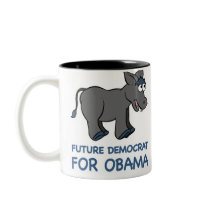 Future Democrat Obama mugs by TeeShirtsTShirts Future Democrat Obama mugs