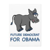 Future Democrat Obama postcards by TeeShirtsTShirts Future Democrat Obama postcards