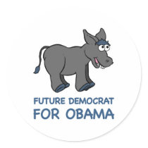 Future Democrat Obama stickers by TeeShirtsTShirts Future Democrat Obama stickers