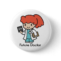 Future Doctor - Girl buttons by aesthete Future Doctor - Girl buttons