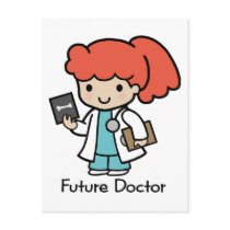 Future Doctor - Girl Postcards