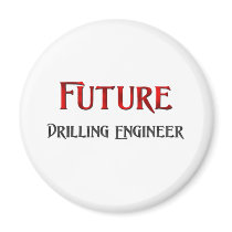 Future Drilling Engineer magnets by jobshirt Future Drilling Engineer magnets