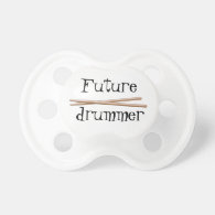 Future Drummer Drumsticks Funny Baby Pacifier