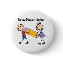 Future Famous Author buttons by stick_figures Future Famous Author buttons