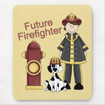 Future Fighterfighter Girl mousepads by naturetees Future Fighterfighter Girl mousepads
