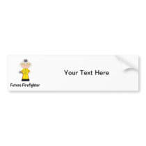 future firefighter (boy) bumper sticker