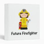 future firefighter (girl) 3 ring binders
