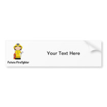 future firefighter (girl) bumper sticker