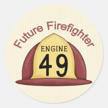 future Firefighter Hat Sticker