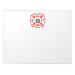 Future Firefighter Red Maltese Memo Notepad