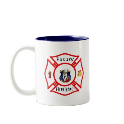 Future Firefighter Red Maltese Mug by bonfirefirefighters