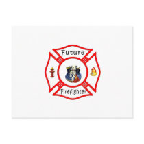 Future Firefighter Red Maltese postcards by bonfirefirefighters Future Firefighter Red Maltese postcards