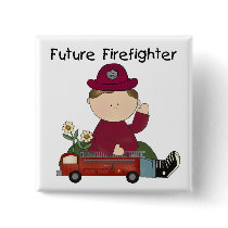 Future Firefighter Tshirts and Gifts buttons by toddlersplace Future Firefighter Tshirts and Gifts buttons