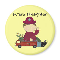 Future Firefighter Tshirts and Gifts magnets by toddlersplace Future Firefighter Tshirts and Gifts magnets