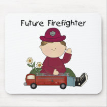 Future Firefighter Tshirts and Gifts mousepads by toddlersplace Future Firefighter Tshirts and Gifts mousepads
