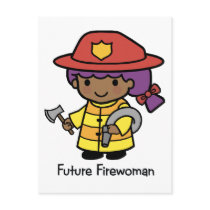 Future Firewoman postcards