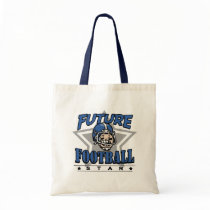 Future Football Star Blue Helmet Canvas Bags