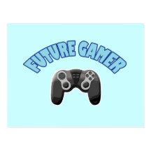 Future Gamer - Blue & Controller Post Card