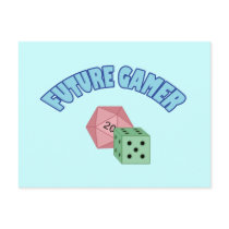 Future Gamer - Blue & Dice postcards