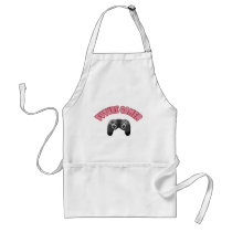 Future Gamer - Red & Controller aprons by thefrozenduck Future Gamer - Red & Controller aprons