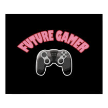 Future Gamer - Red & Controller posters