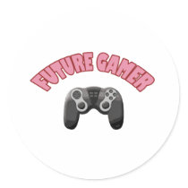 Future Gamer - Red & Controller stickers