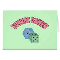 Future Gamer - Red & Dice cards