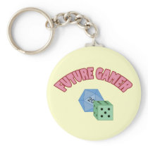 Future Gamer - Red & Dice keychains