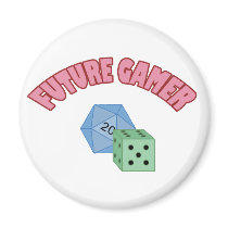 Future Gamer - Red & Dice magnets