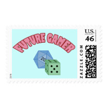 Future Gamer - Red & Dice postage by thefrozenduck Future Gamer - Red & Dice postage