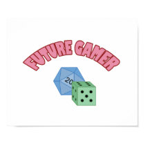 Future Gamer - Red & Dice posters