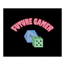Future Gamer - Red & Dice posters