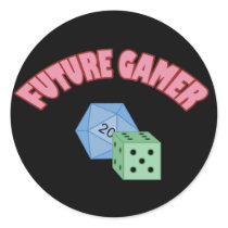 Future Gamer - Red & Dice stickers