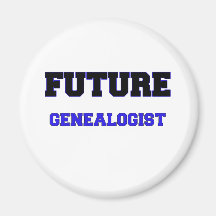 Future Genealogist Refrigerator Magnets