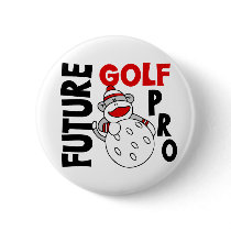 Future Golf Pro Sock Monkey Buttons