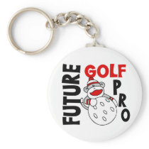 Future Golf Pro Sock Monkey Key Chain