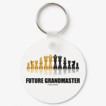Future Grandmaster (Chess Set) keychains by wordsunwords Future Grandmaster (Chess Set) keychains