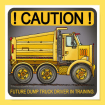 Future Highway Dump Truck Driver Poster Print posters
