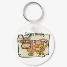 round_keychain - Hotdogs come from special cows.  The by-products have to already been built in.  This cow is the perfect example of a future hotdog.  Mmmm  hotdogs....: Sizes 