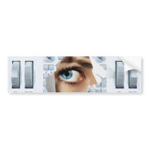 Future House Eye Bumper Stickers
