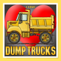 Future Little Dump Truck Driver Poster Print posters