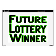 Future Lottery Winner Decal For 15" Laptop