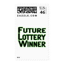 Future Lottery Winner Postage Stamp