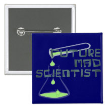 Future Mad Scientist Pinback Button