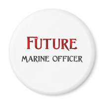 Future Marine Officer magnets by jobshirt Future Marine Officer magnets