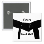 Future Martial Arts Black Belt Pin Back Button