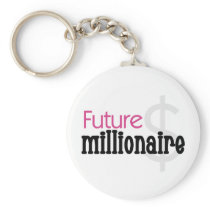 Future Millionaire - Pink Tshirts and Gifts Keychain