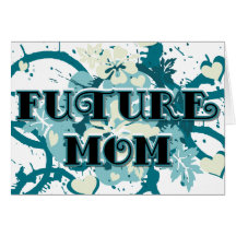 Future Mom - Hearts and Flowers Cards