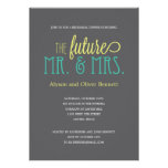 Future Mr and Mrs Rehearsal Dinner /Wedding Shower Custom Invitations
